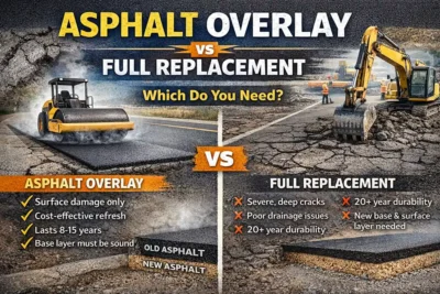 Asphalt overlay vs full replacement